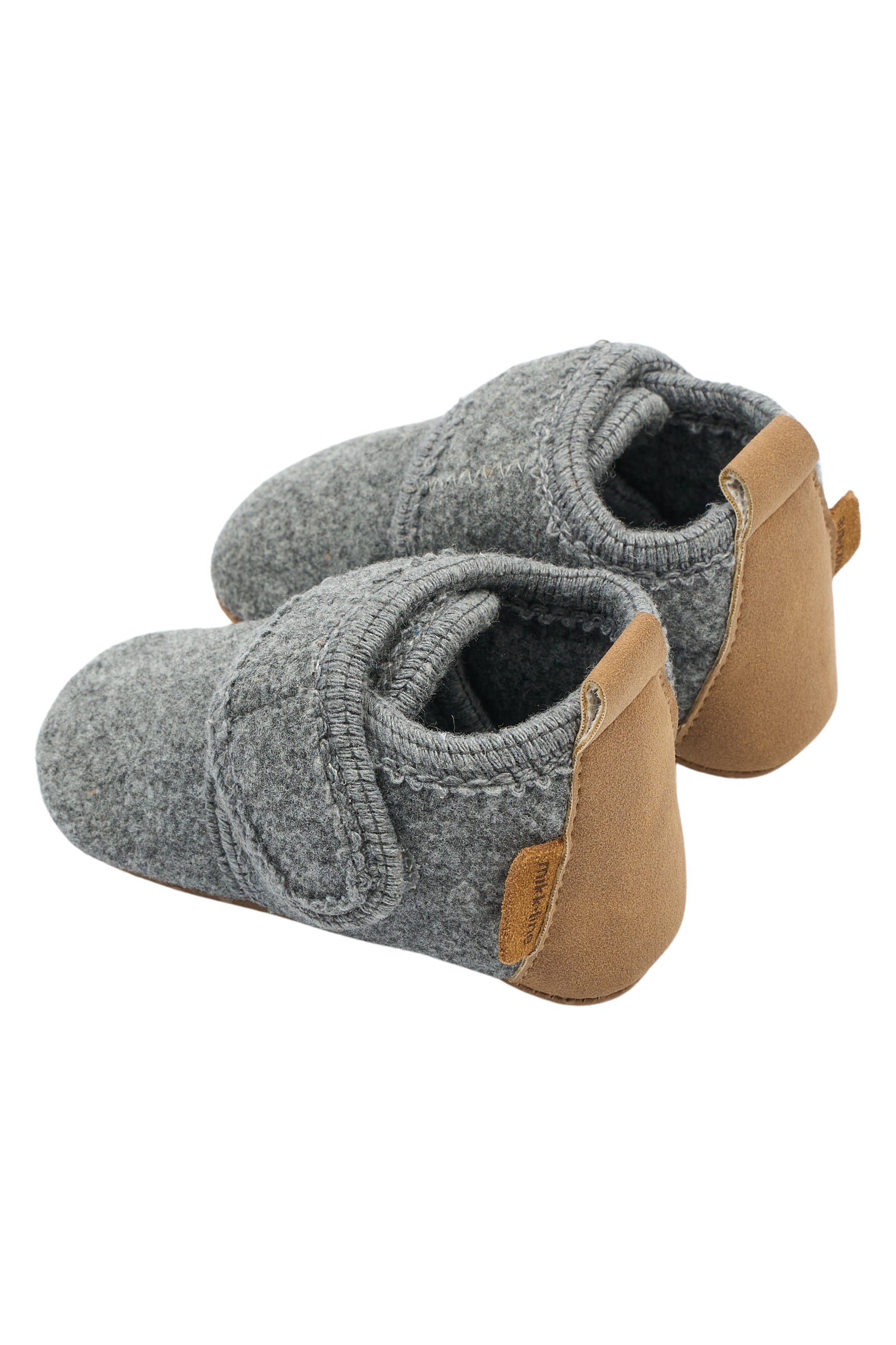 Mikk-line - Fleece slippers NEW - Dark grey Melange