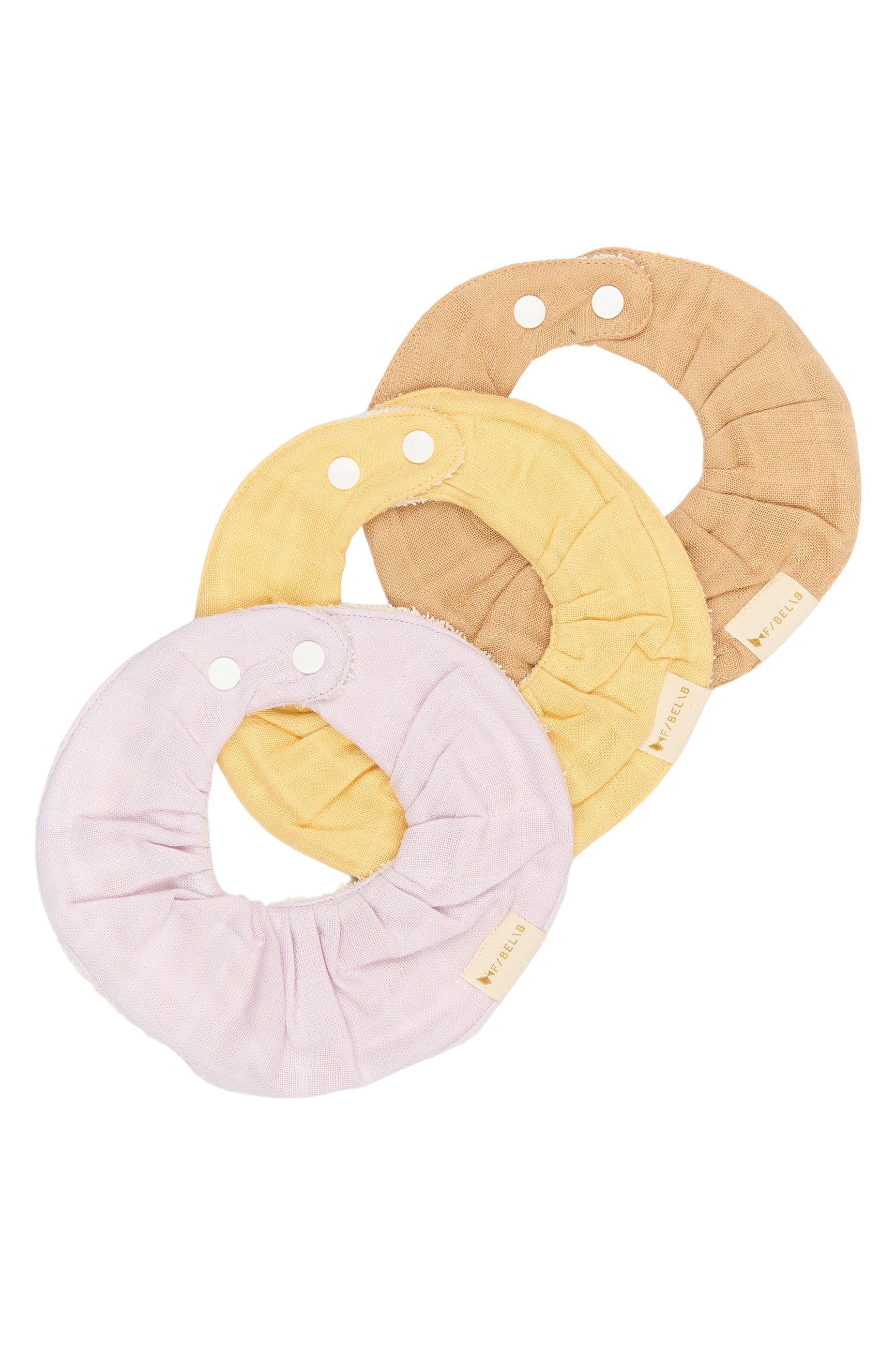 Fabelab - Bib 3-pack - Ruffle Bib - Lilac