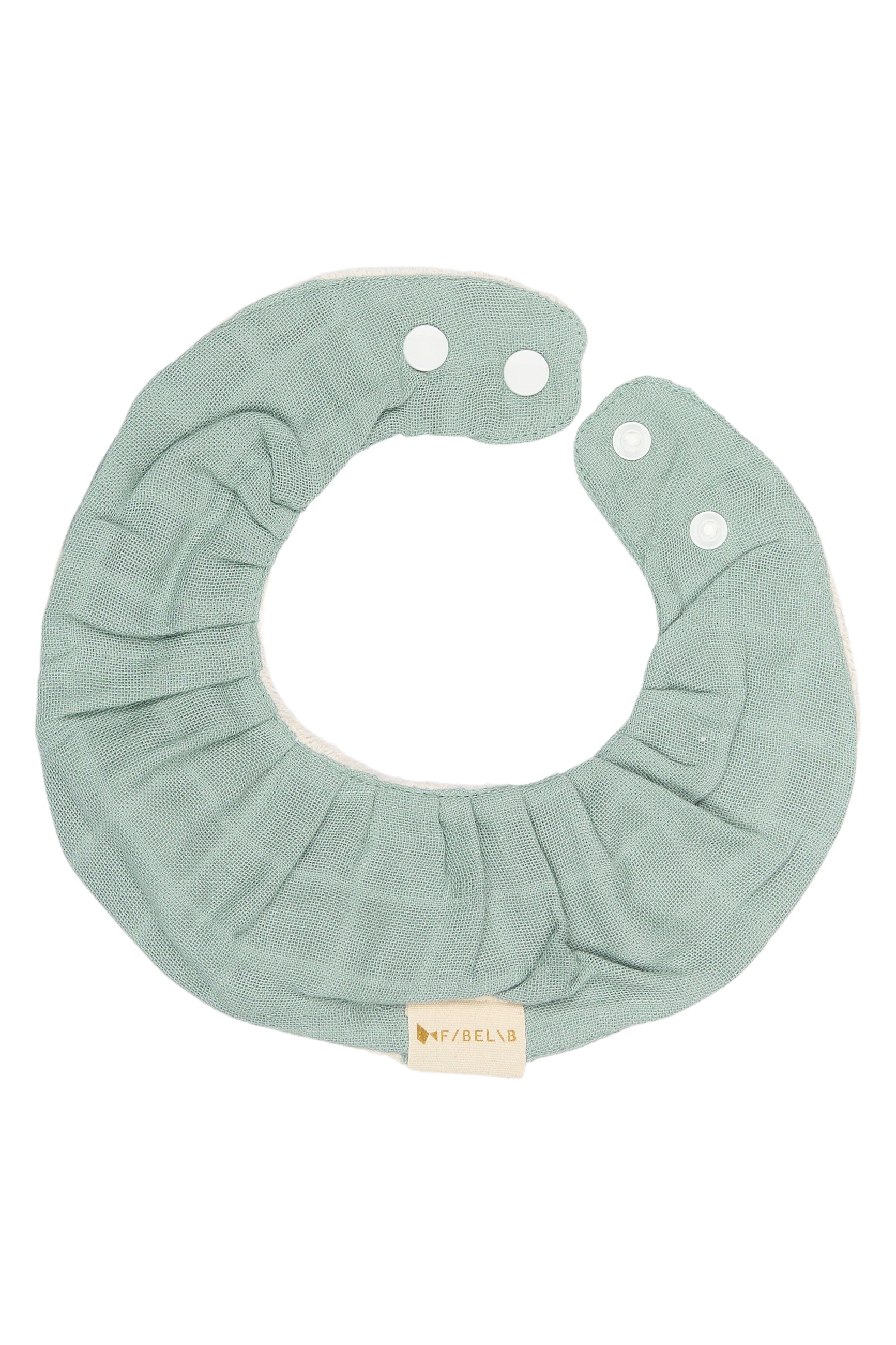 Fabelab - Savlesmæk 3 pak - Ruffle Bib - Cottage Blue