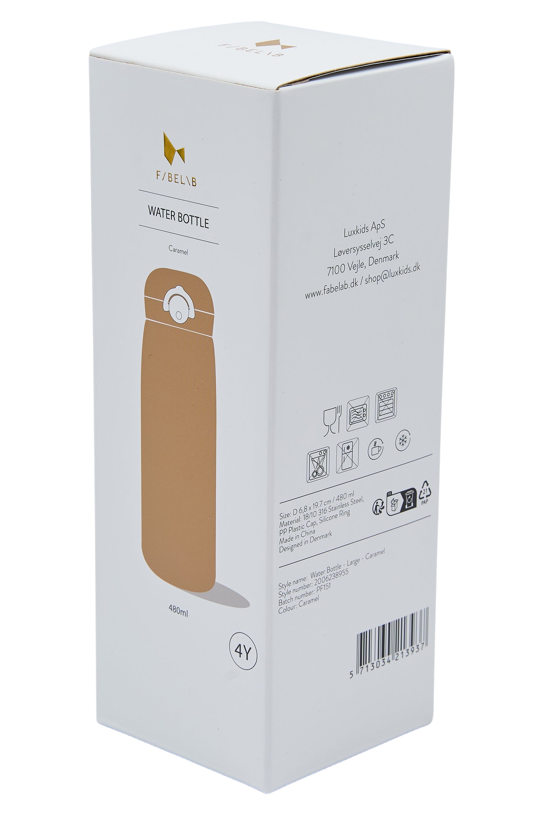 Fabelab - Drikkedunk/Vandflaske - Large - Caramel