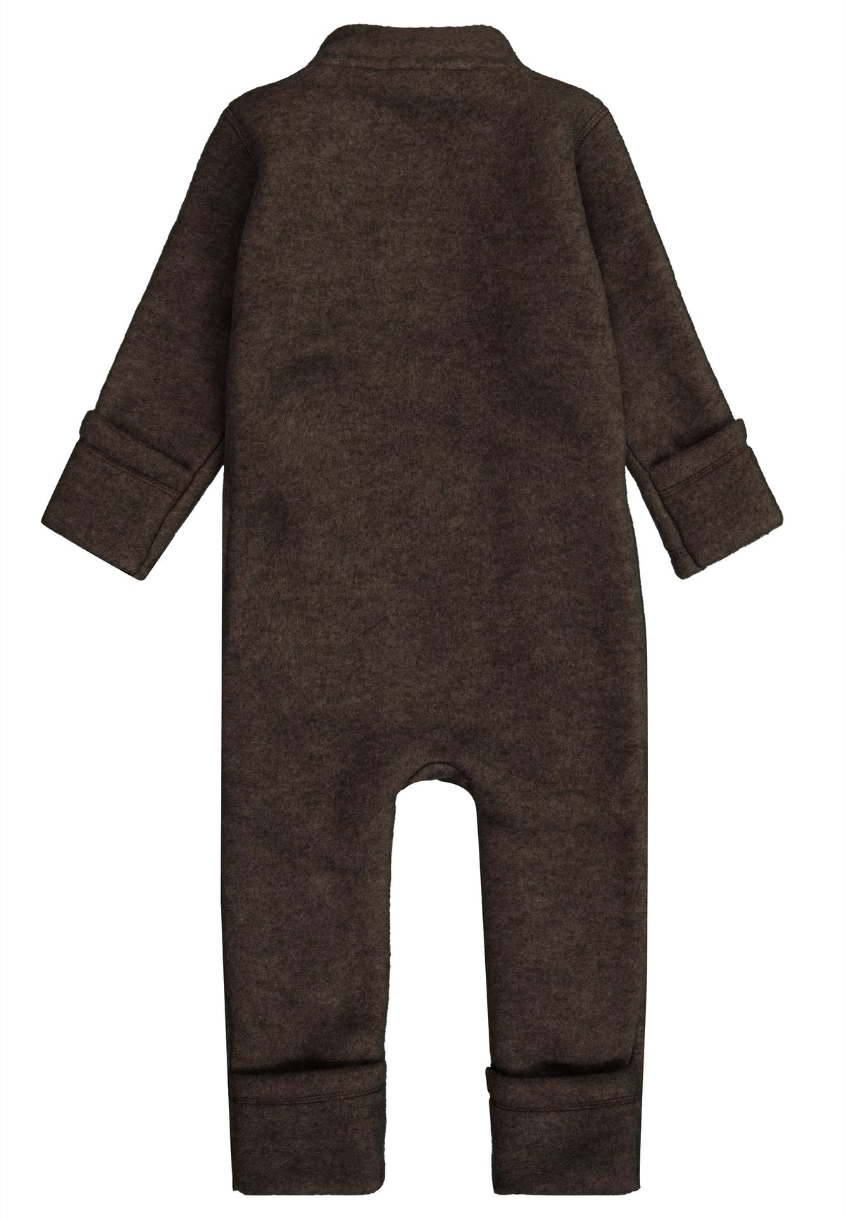 Mikk-Line - Ulddragt - Dark Brown Melange