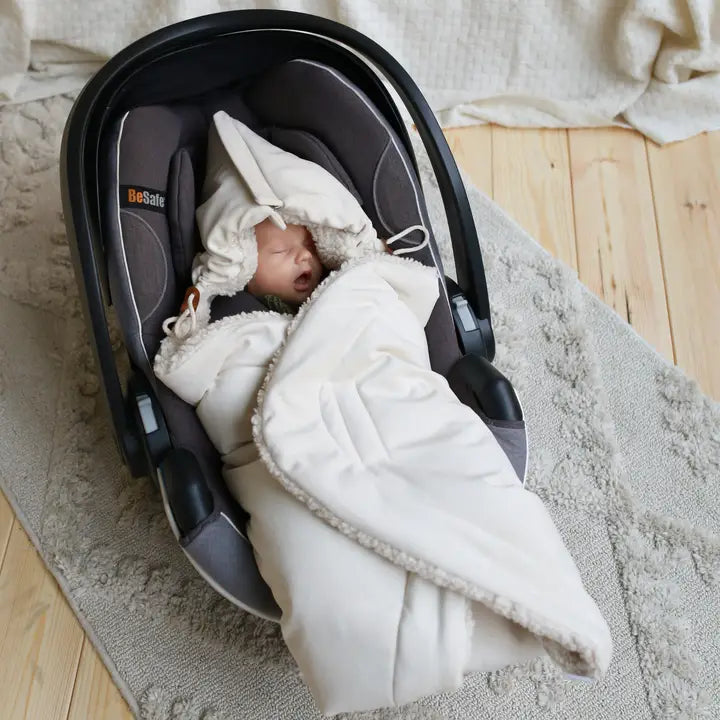 Babyly - Vintersvøb til autostol og barnevogn - Sort