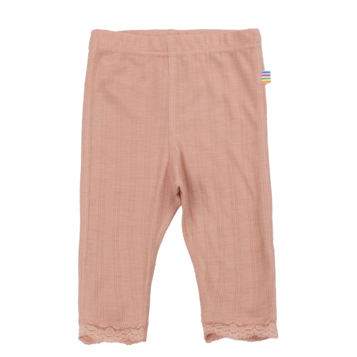 JOHA - Leggings, Uld/silke - Blush m. blonde