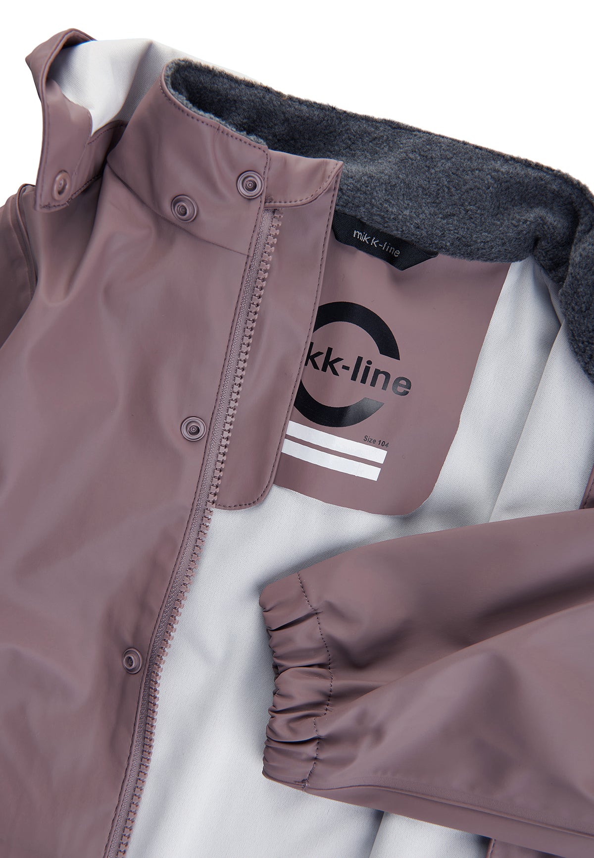 Mikk-line - Regntøj - sæt m.seler - Recycled - Twilight Mauve