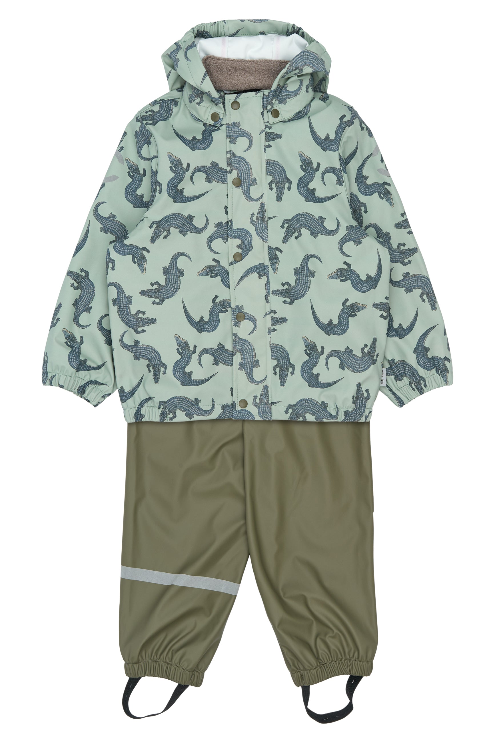 Mikk-line - Rainwear - set with suspenders & Print - Croco