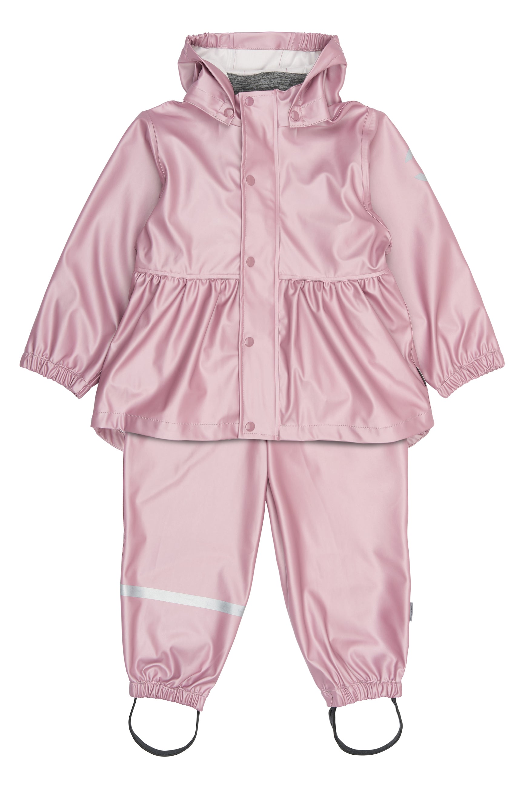 Mikk-line - Rainwear - set with suspenders - Metallic - Mauve Shadows