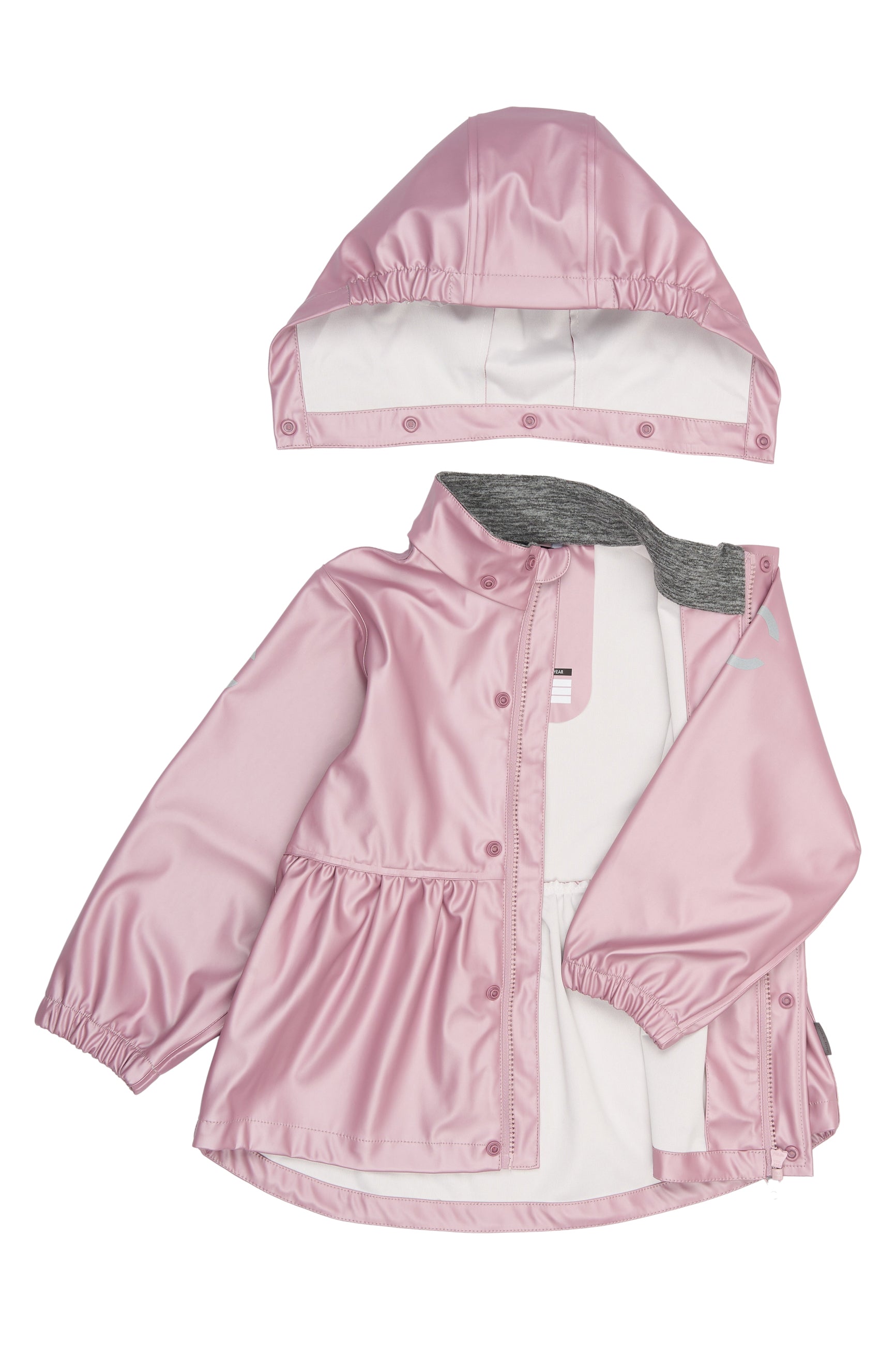 Mikk-line - Rainwear - set with suspenders - Metallic - Mauve Shadows