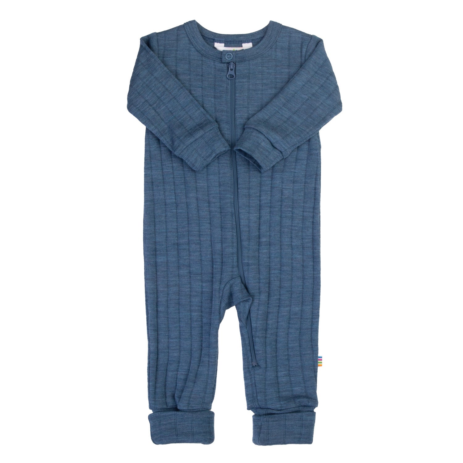 JOHA - Jumpsuit 2i1 fod - uld/Silke - Blå Melange
