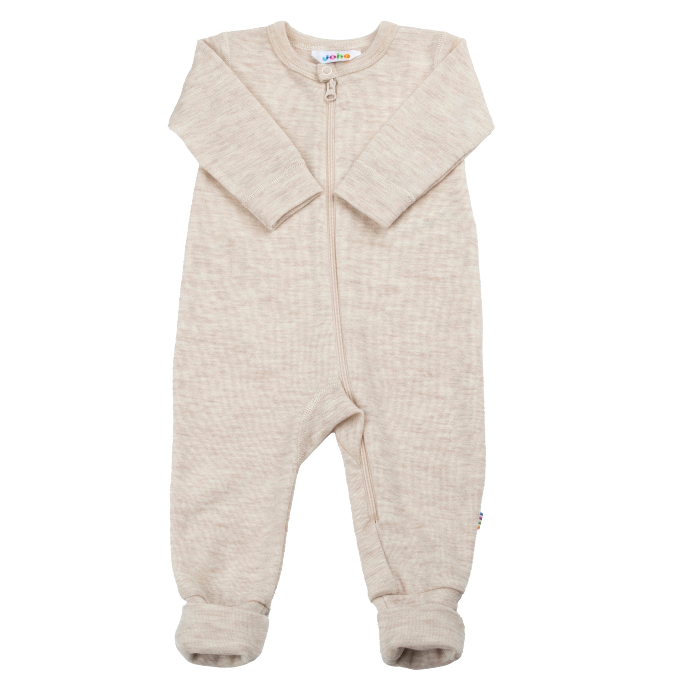 JOHA - Sleepsuit 2in1 foot, Wool - Beige