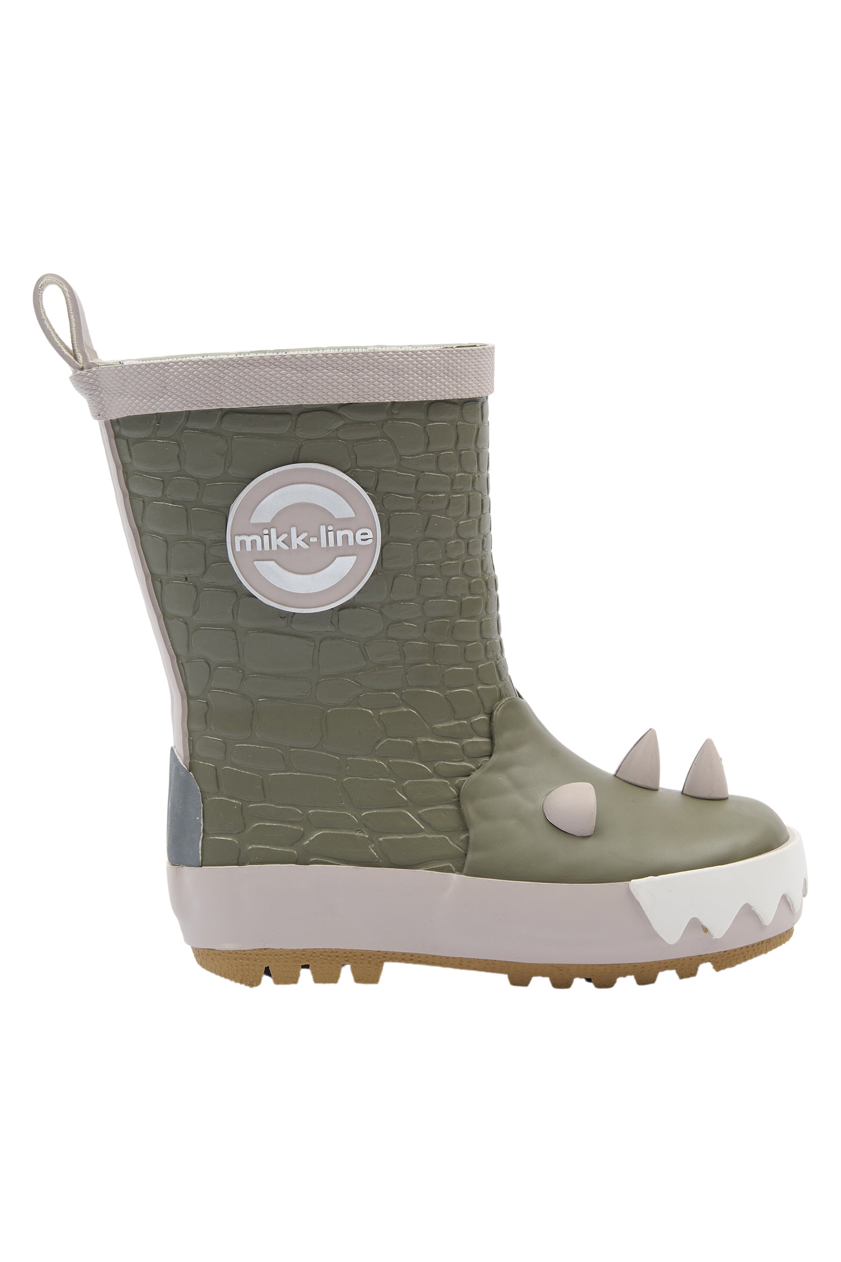 Mikk-line - Gummistøvler 3D Drage - Dusty Olive