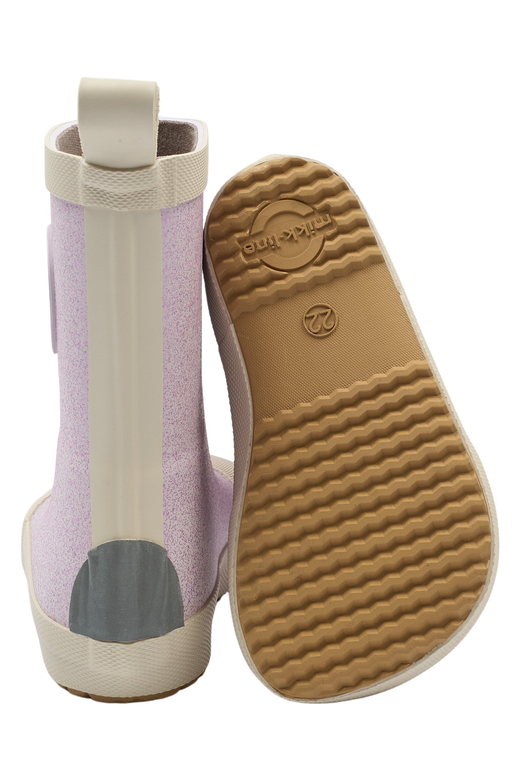 Mikk-Line - Gummistøvler Glitter - Bearfoot - Thistle
