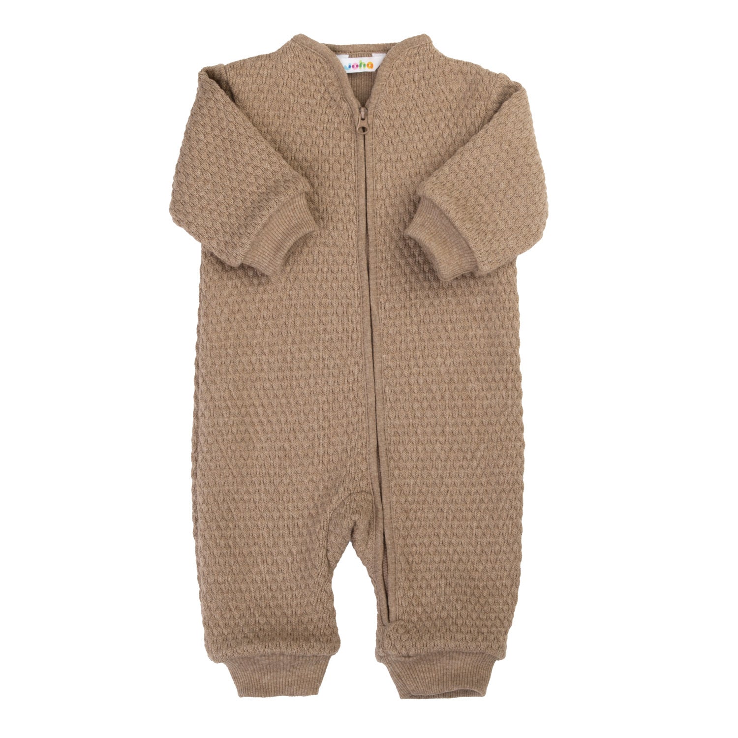 JOHA - Overall 2in1 double layer, 100% organic cotton - Dark beige