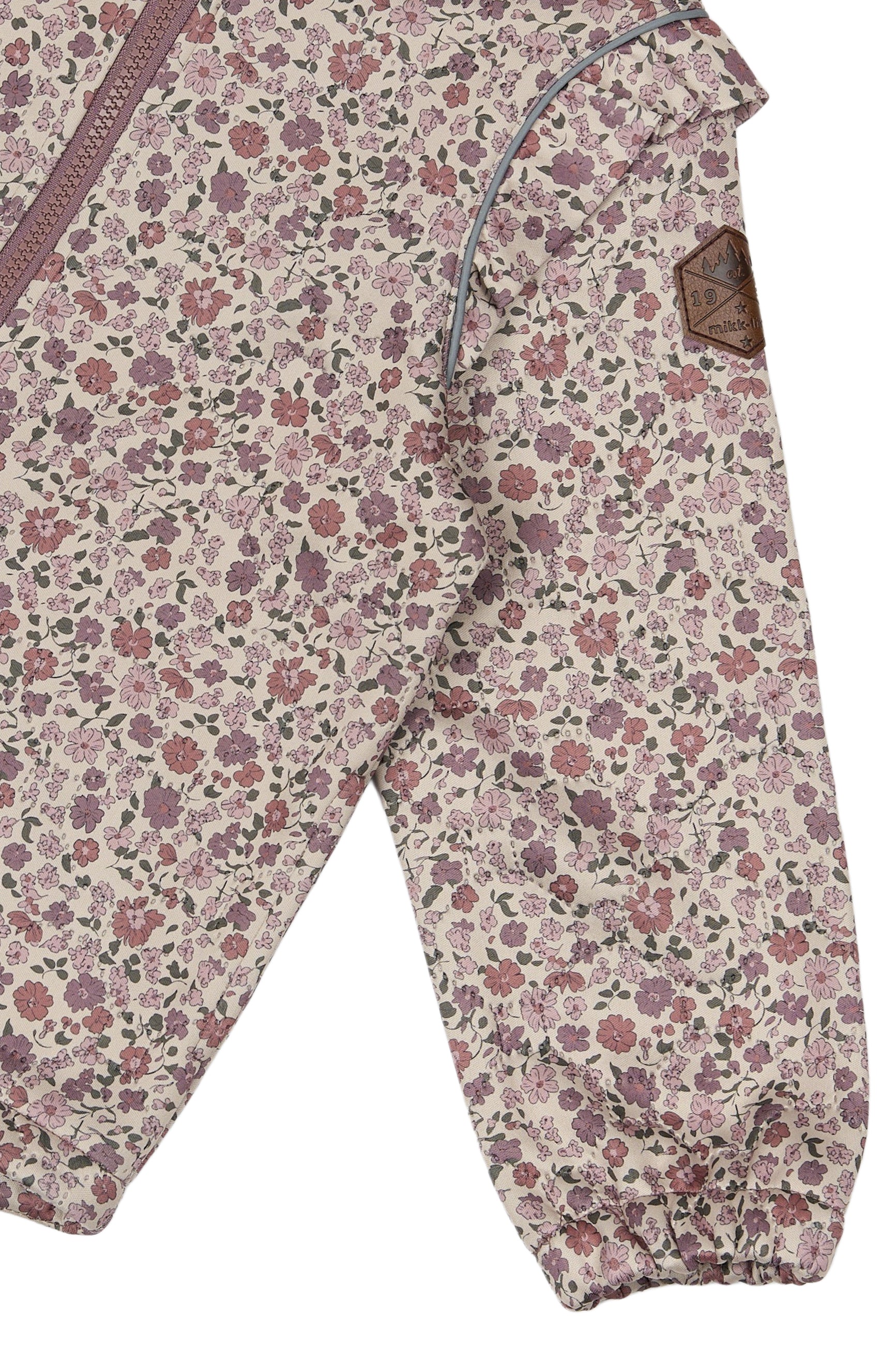 Mikk-line - Blødt Termo sæt, varmt m. flæser - Floral Sketch