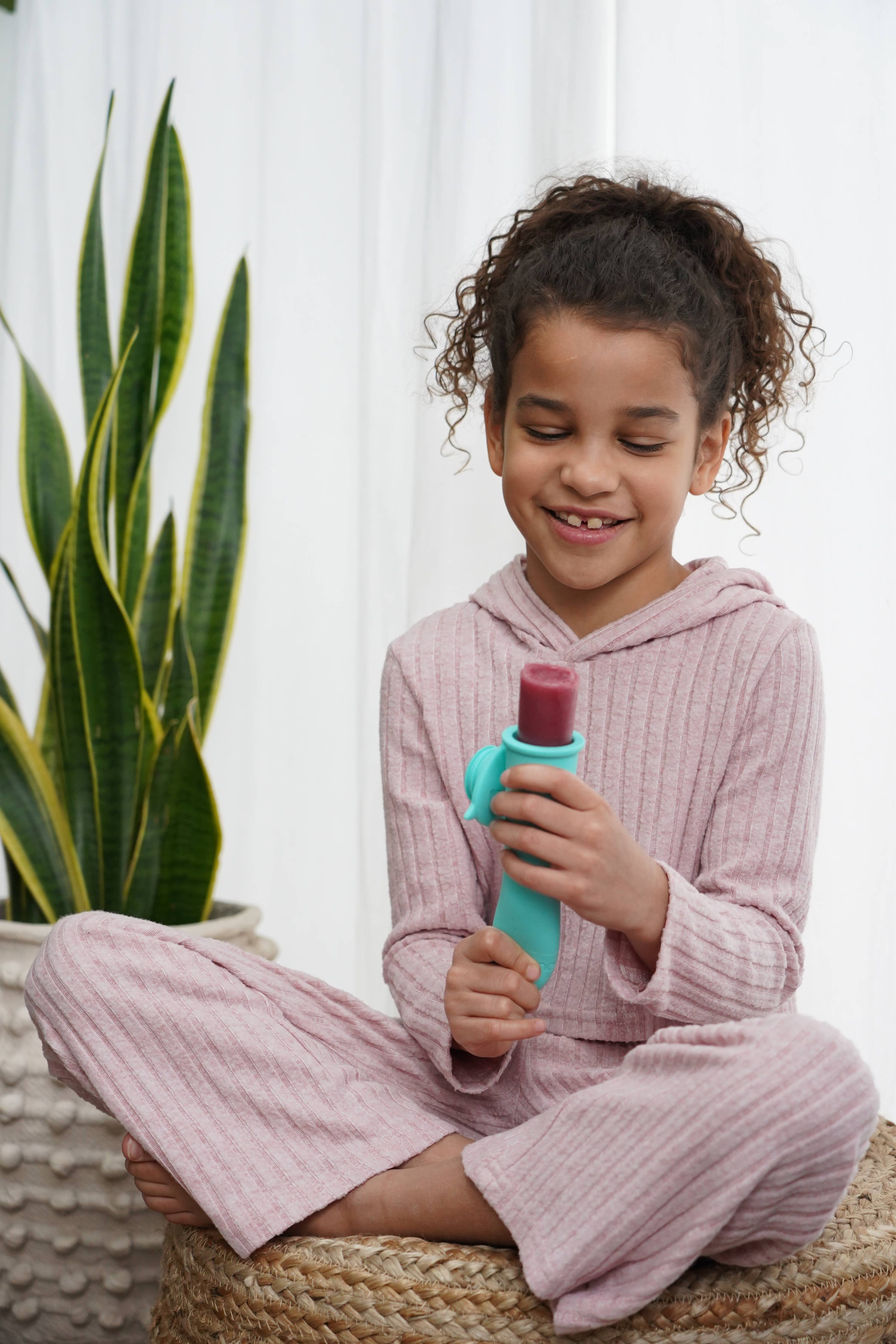 Silicone Push Pops - 2-pack ice pop makers: Purple