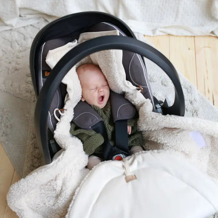 Babyly - Vintersvøb til autostol og barnevogn - Sort