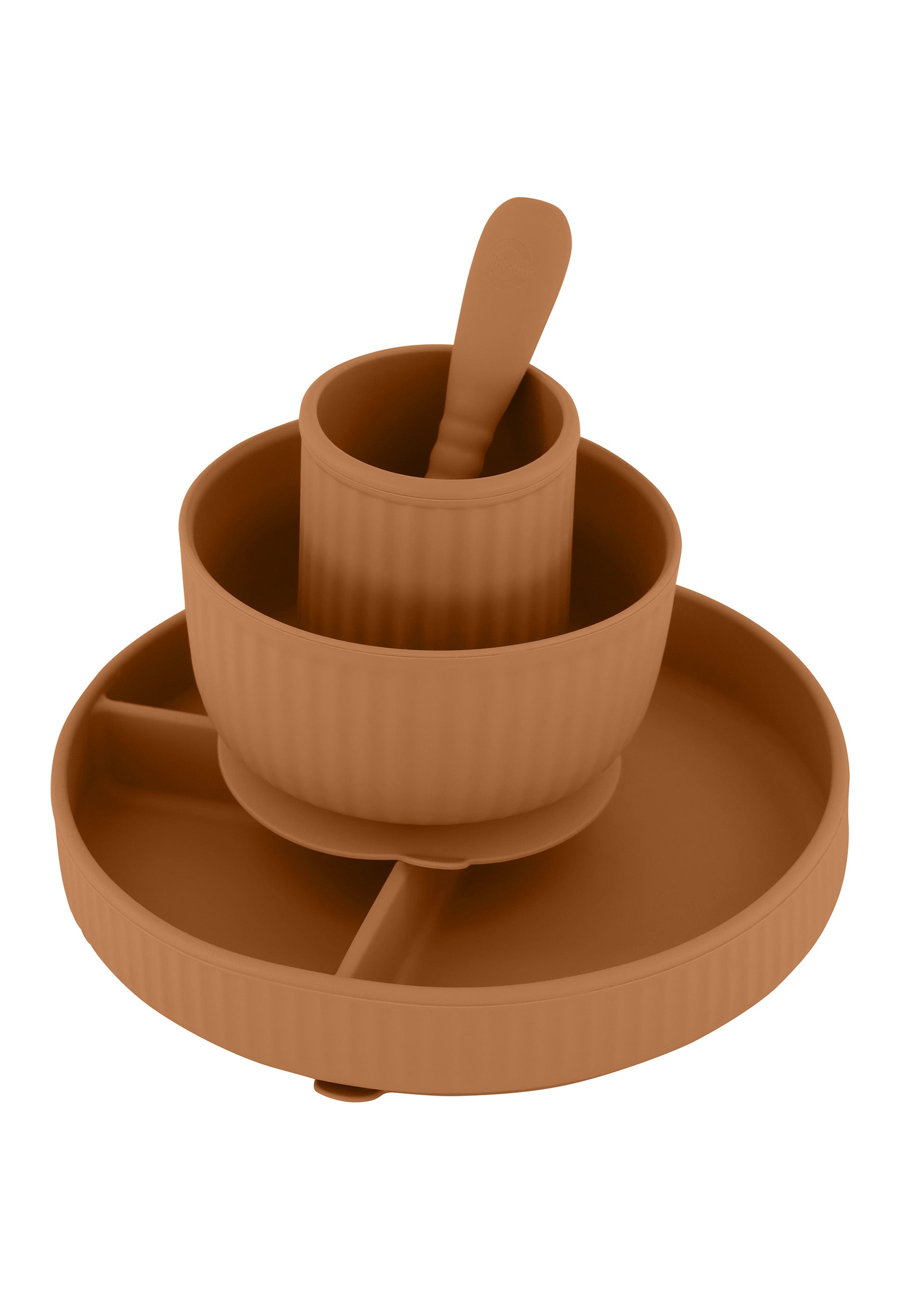 Mikk-line - Plate - Beginner's Dinner Set - Brown Sugar