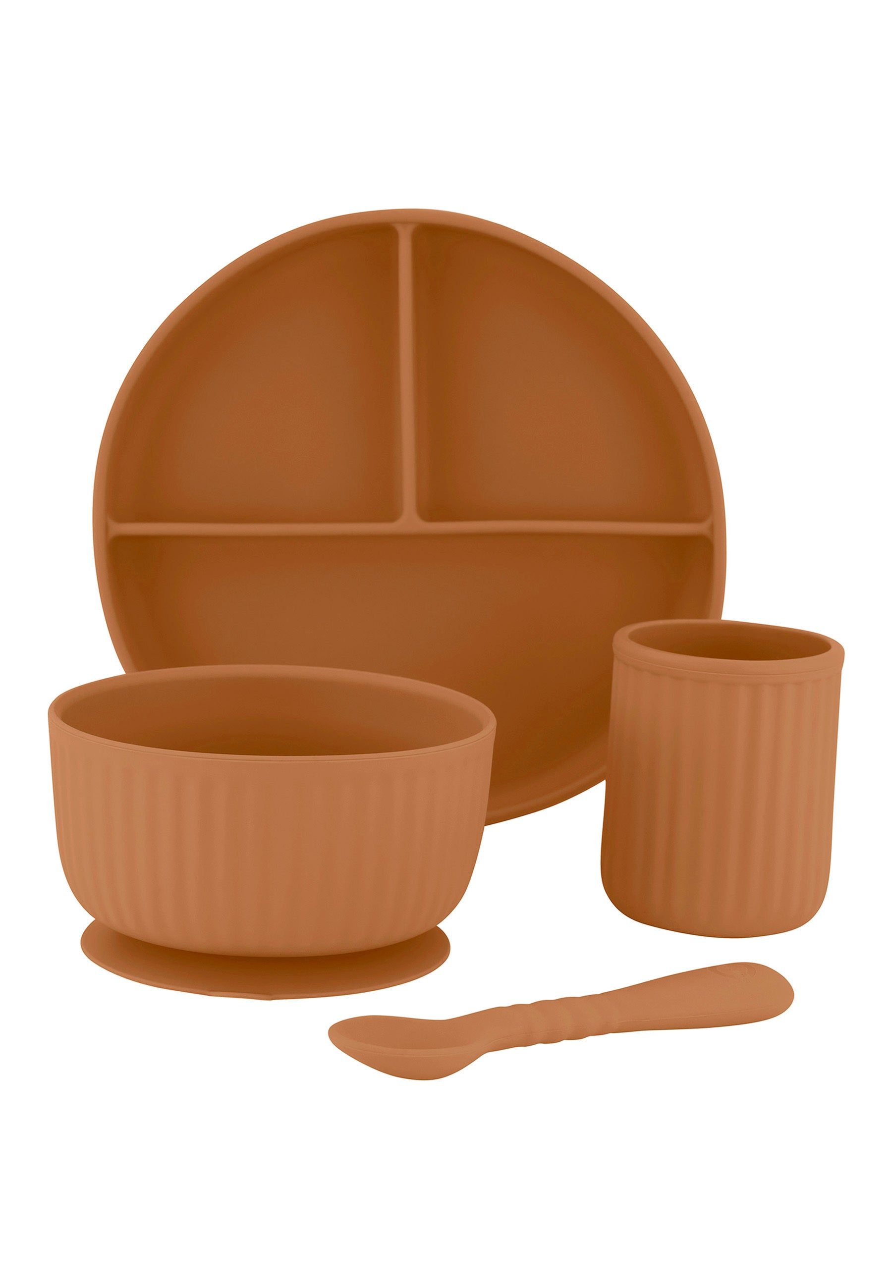 Mikk-line - Plate - Beginner's Dinner Set - Brown Sugar