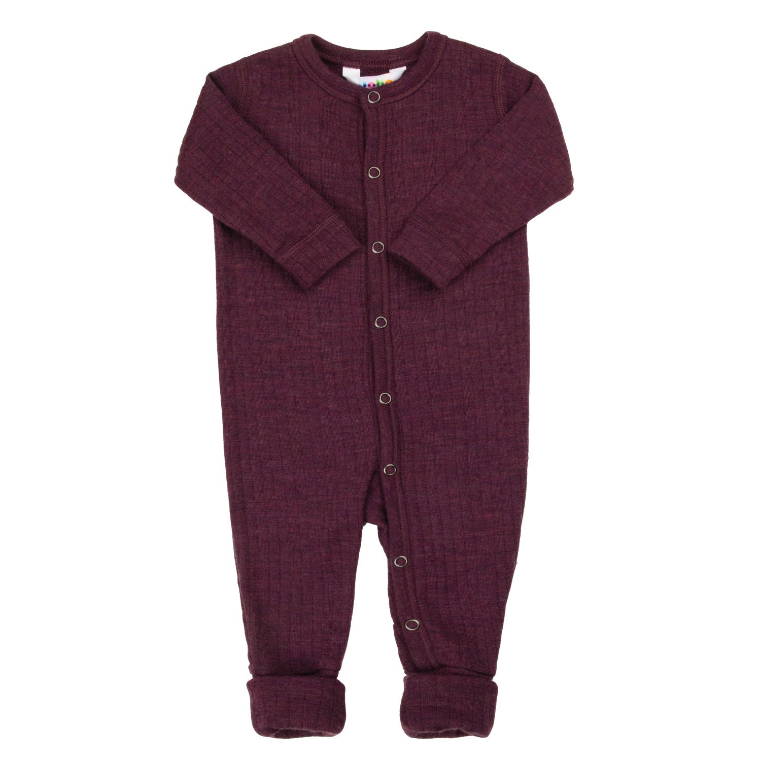 JOHA - Sleepsuit 2in1 foot, Wool - Plum