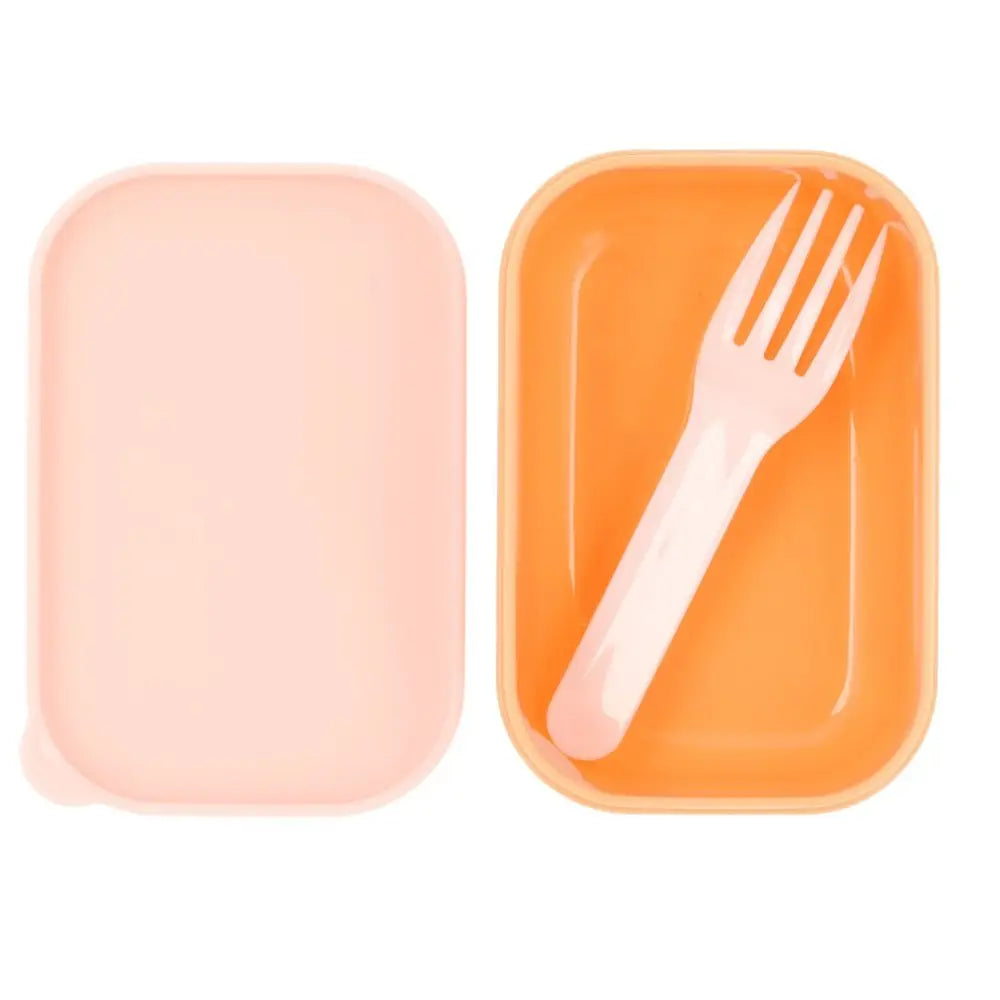 Tutete - Madkasse m.lille kasse & gaffel - Stribet Pink
