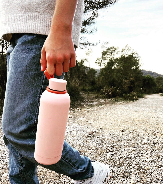 EKOBO - Thermo bottle - Hot & cold water - 400 ml - Grey Cloud