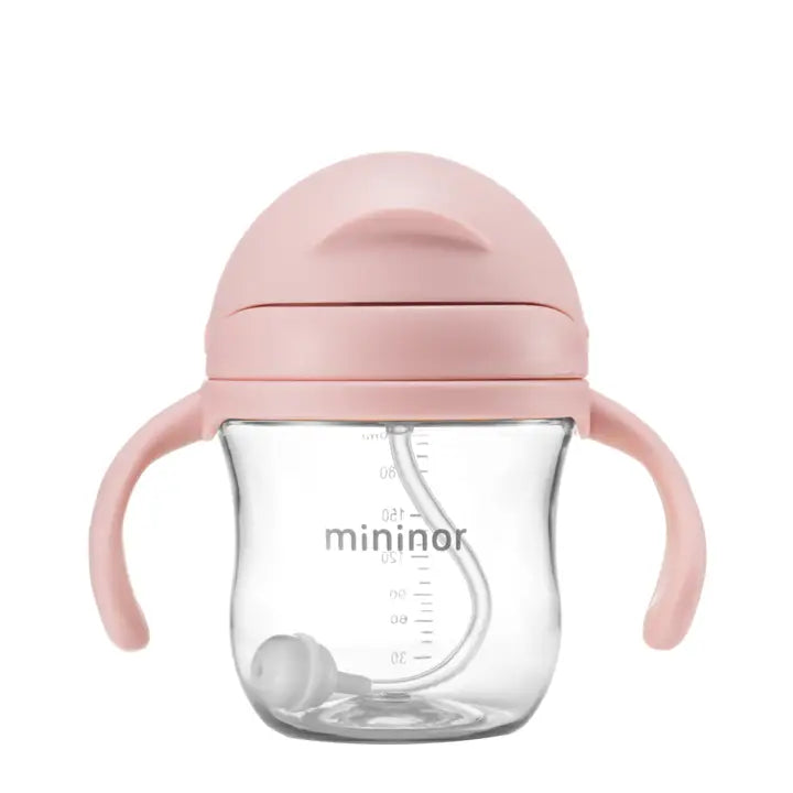 Mininor - Straw Cup - Pink 220ml