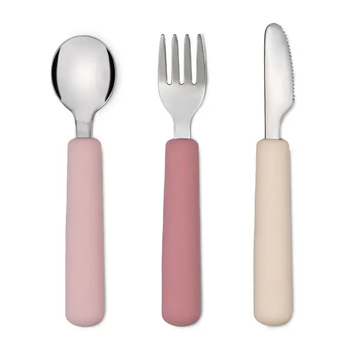 Soina - Cutlery set fork/spoon/knife - Old Rose