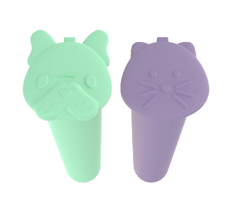 Silicone Push Pops - 2-pack ice pop makers: Purple