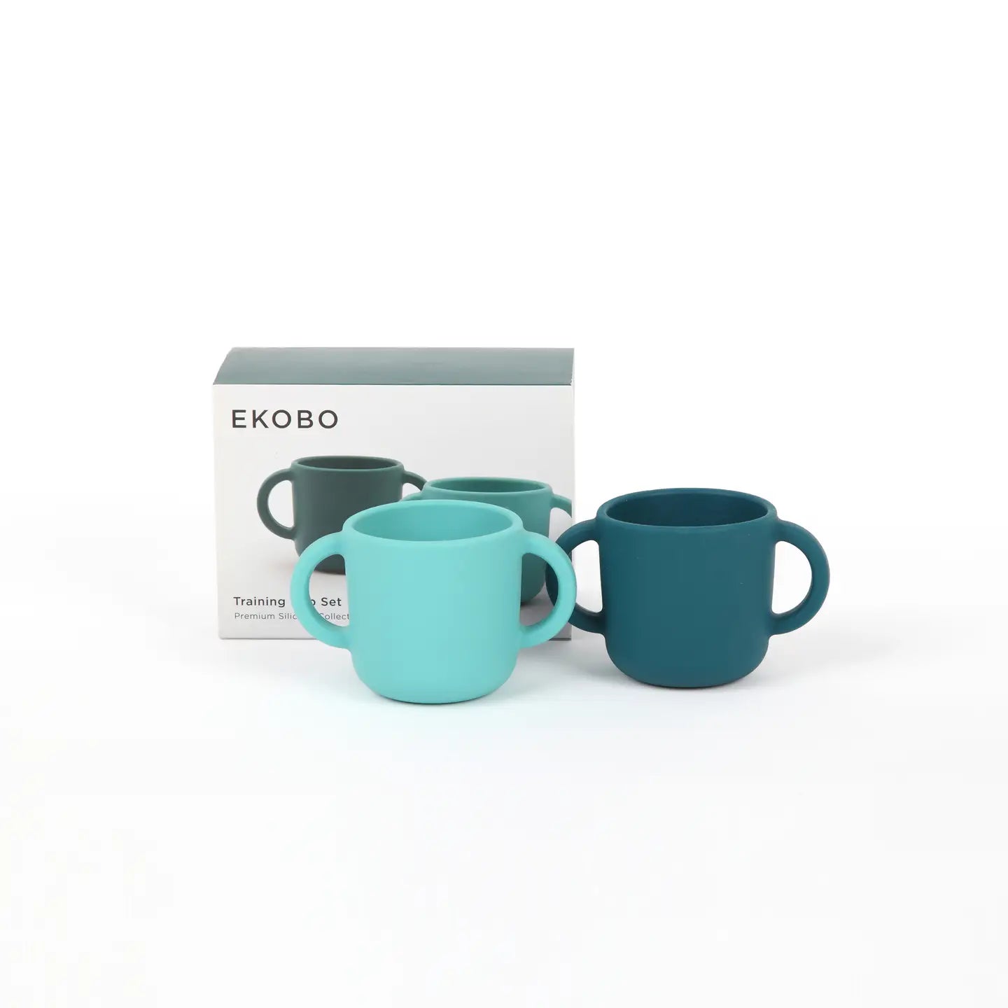 EKOBO - Silikone kop m. Hank - 2 stk - Blue Abyss /Lagoon