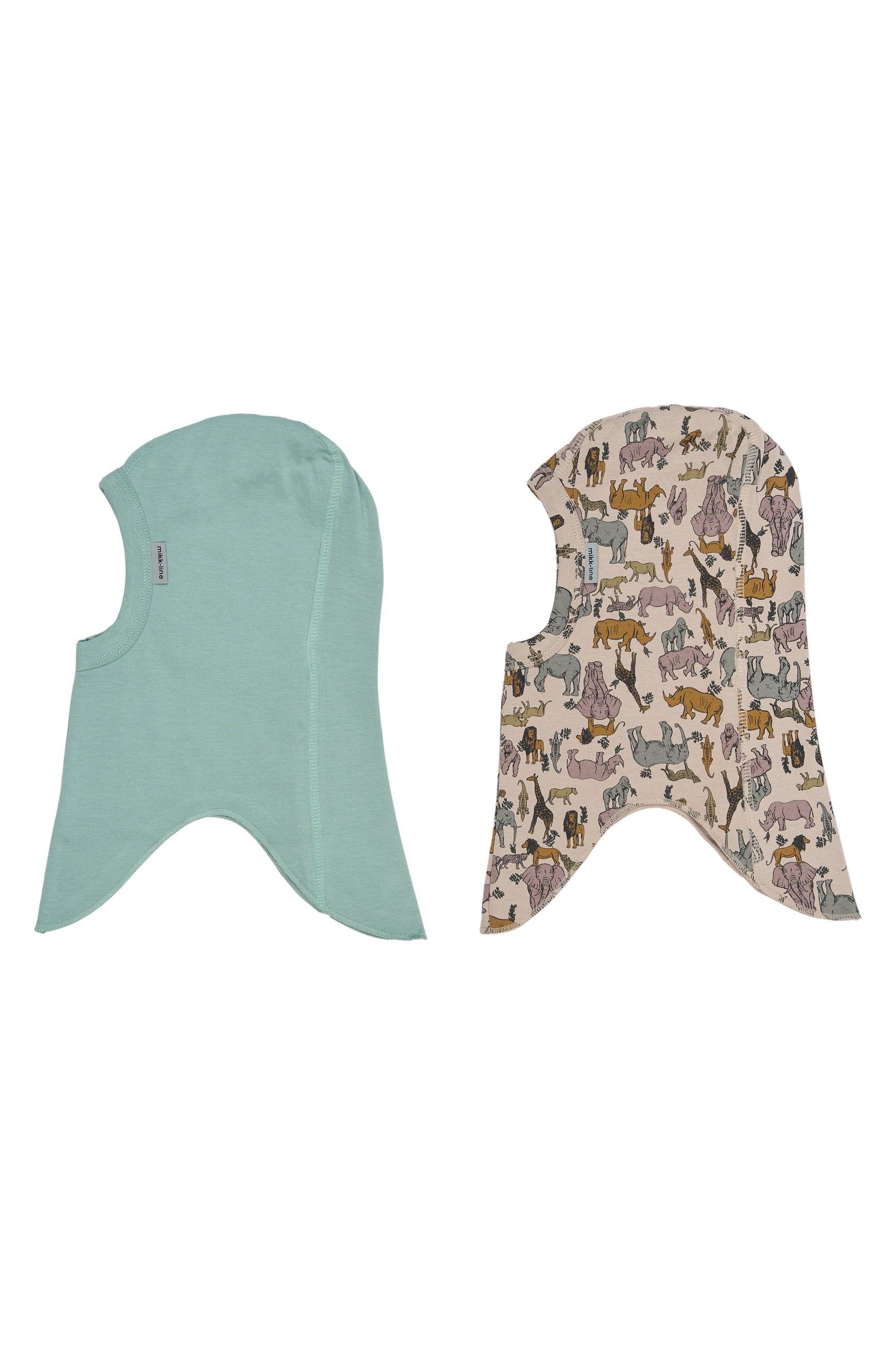 Mikk-line - Balaclava - Single Layer Cotton - 2-pack - Stone Blue