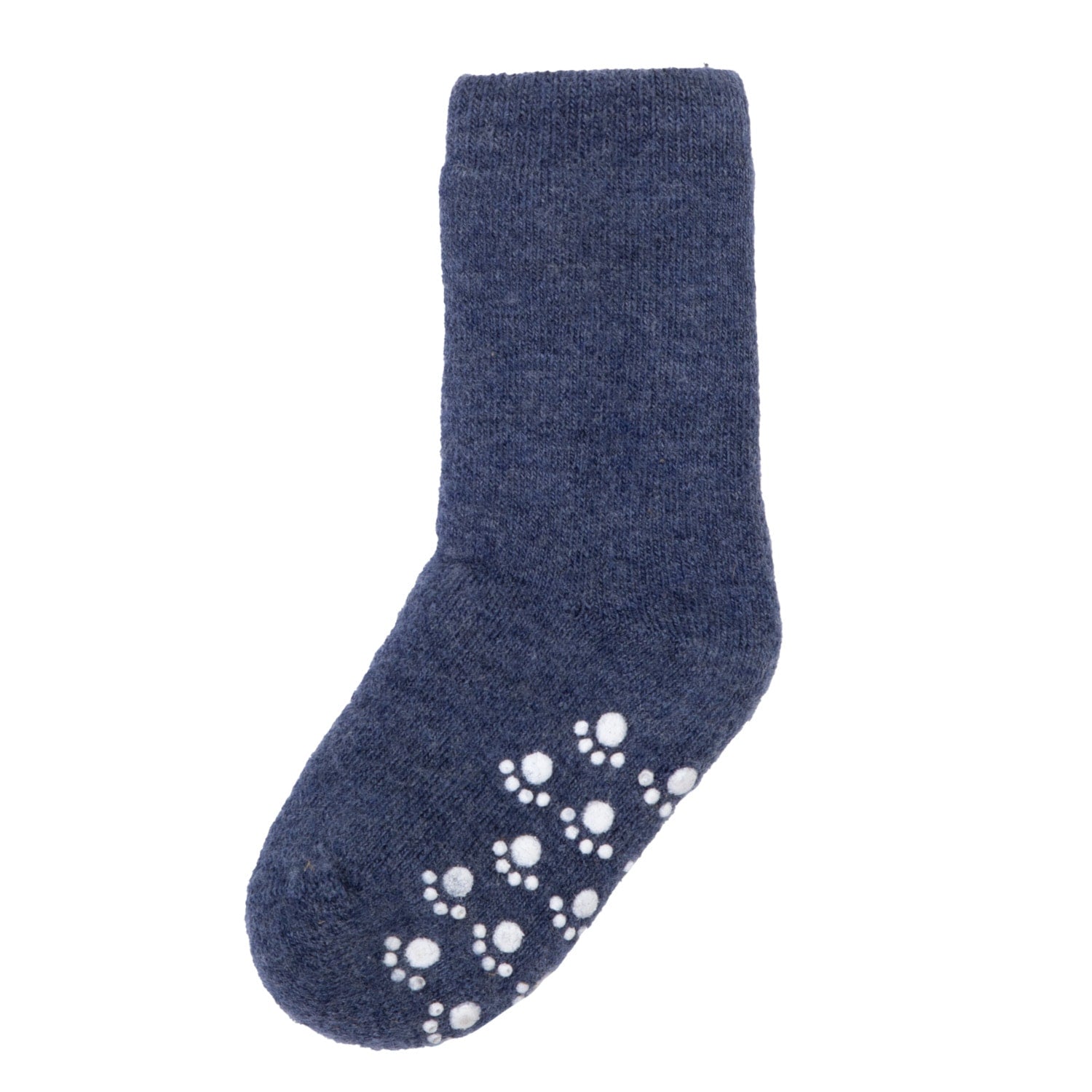 JOHA - Uld sokker m anti slip - Denim melange