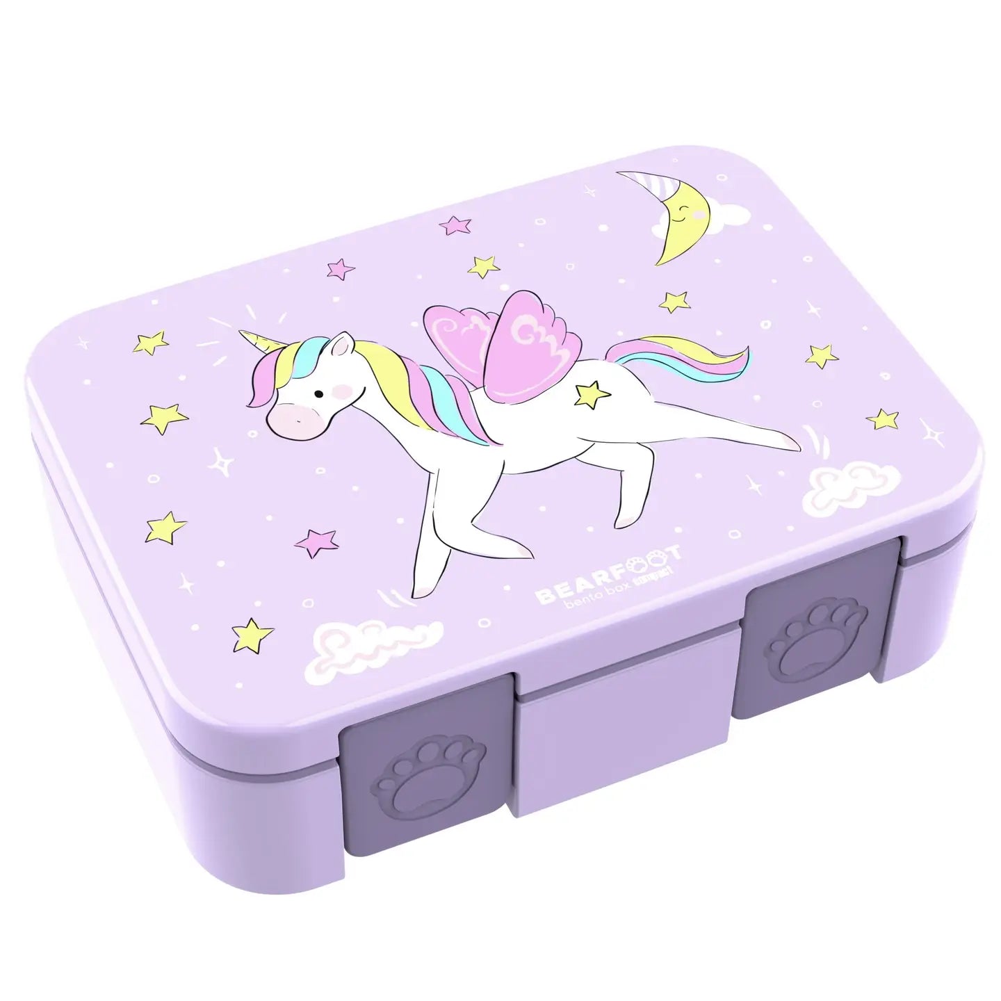 BEARFOOT - Lunchbox with compartments - leak-proof - Unicorn