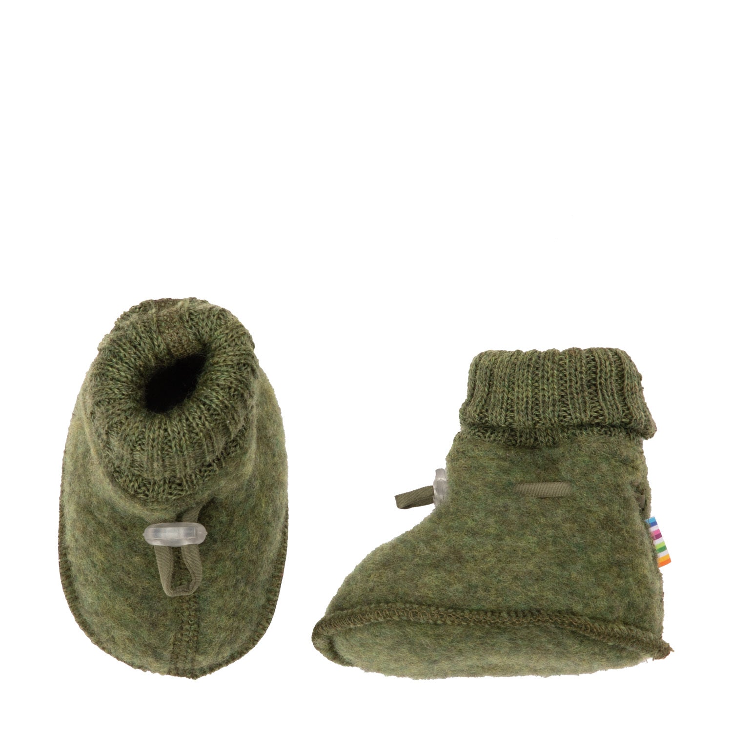 JOHA - Booties, Uld - Mørk Oliven
