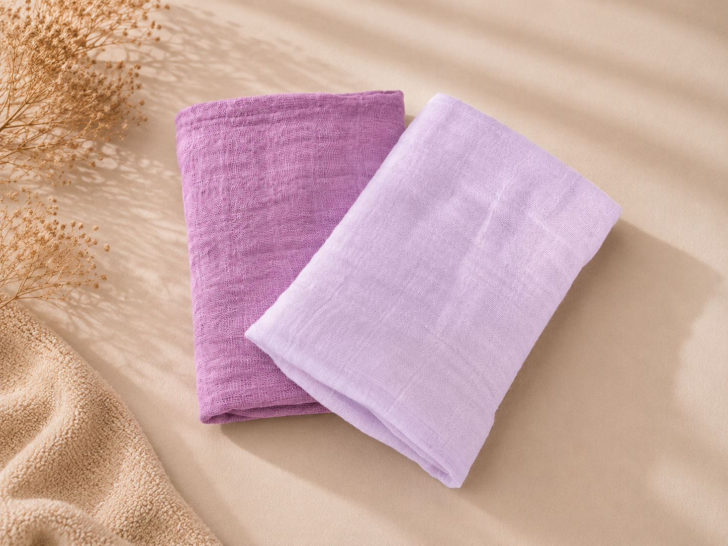 AlLuKo - Stofble 70% bambus 2stk - Lyserød/Rosa