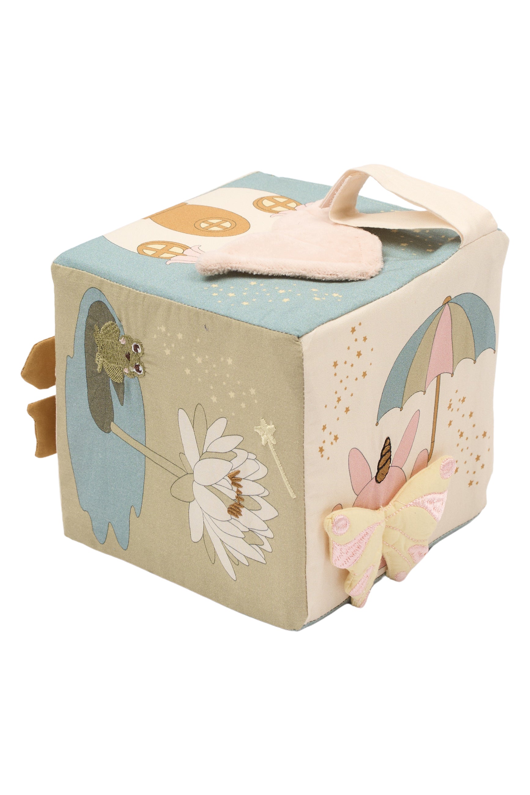 Fabelab - Activity cube in fabric - Fairytale land