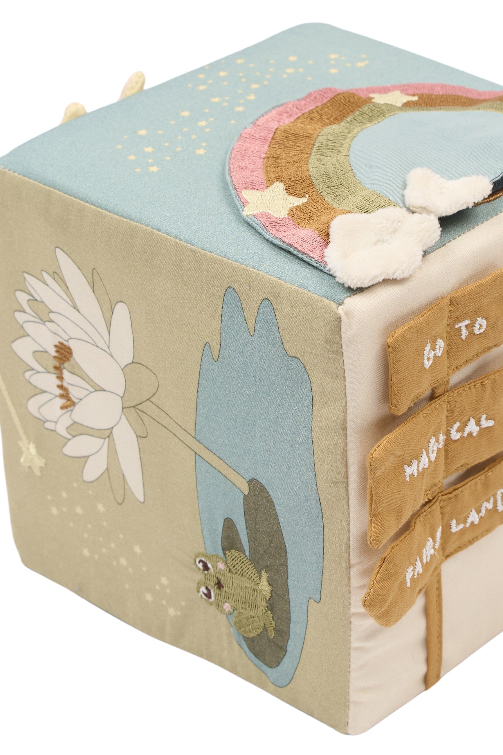 Fabelab - Activity cube in fabric - Fairytale land