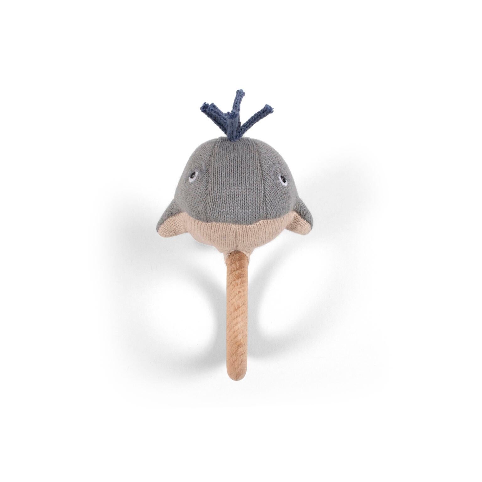 FILIBABBA - Aktivitetslegetøj - Willie the whale rattle - Grå