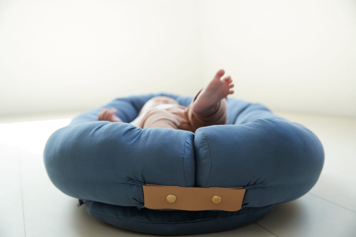 FILIBABBA - Babynest - Kapok Muddly Blue