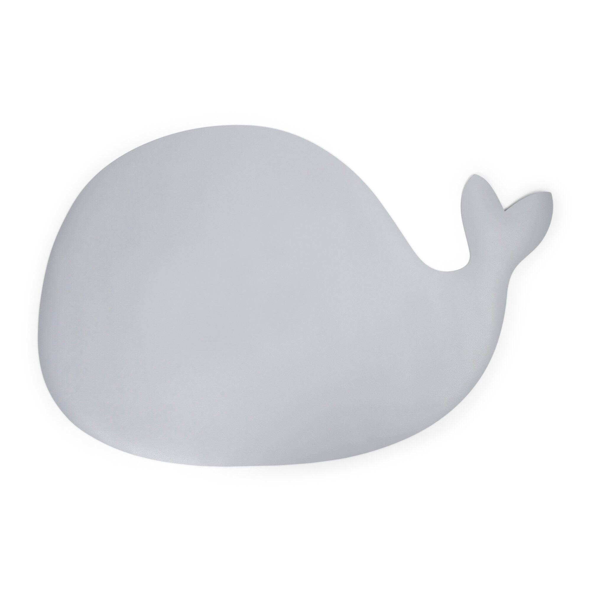 FILIBABBA - Anti-slip high chair mat - Christian the Whale - Pearl Blue