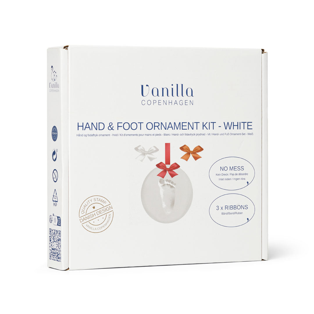 Vanilla Copenhagen - Hånd & Fod aftryk i ler - Hvid