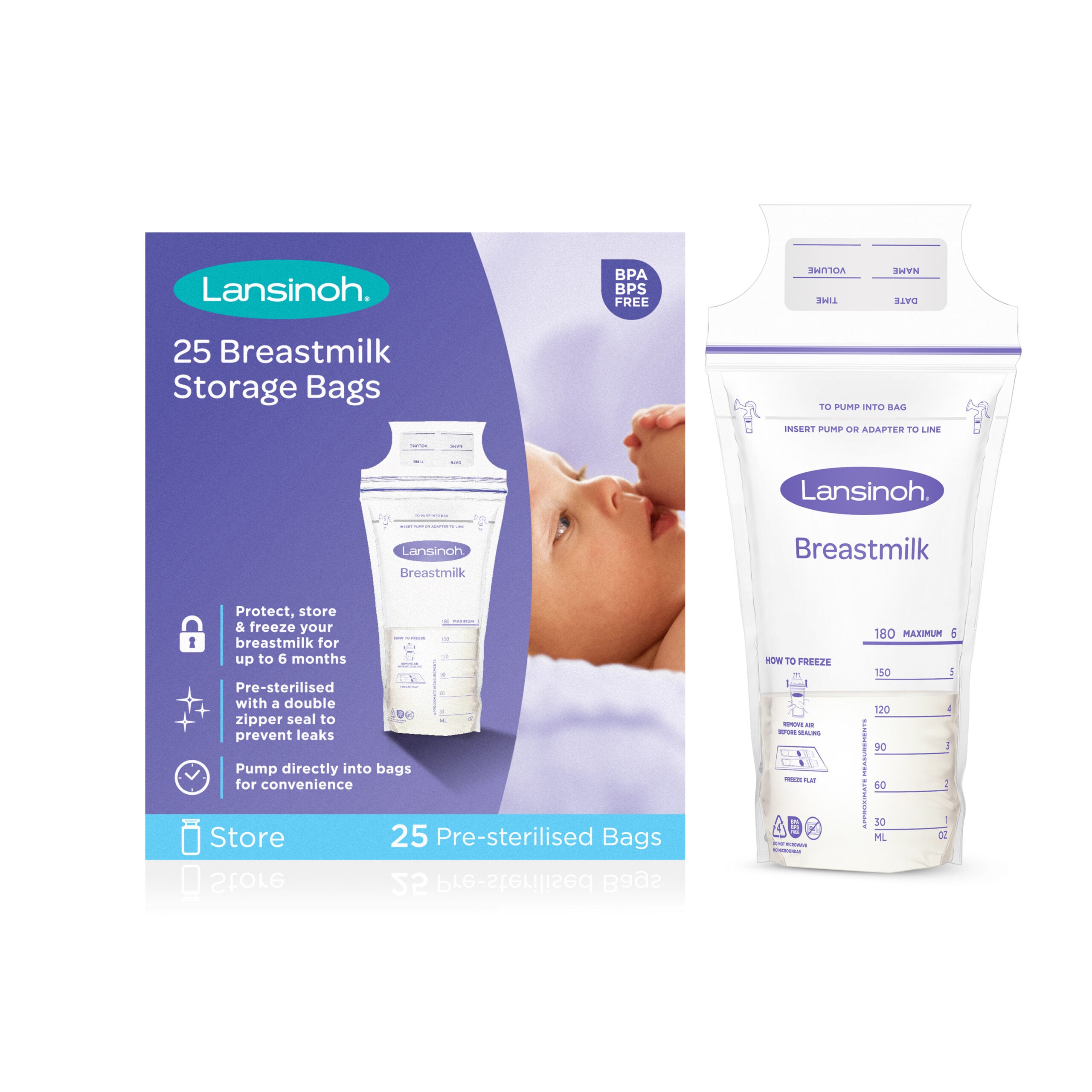 Lansinoh - Breastmilk Storage Bags 25 pcs