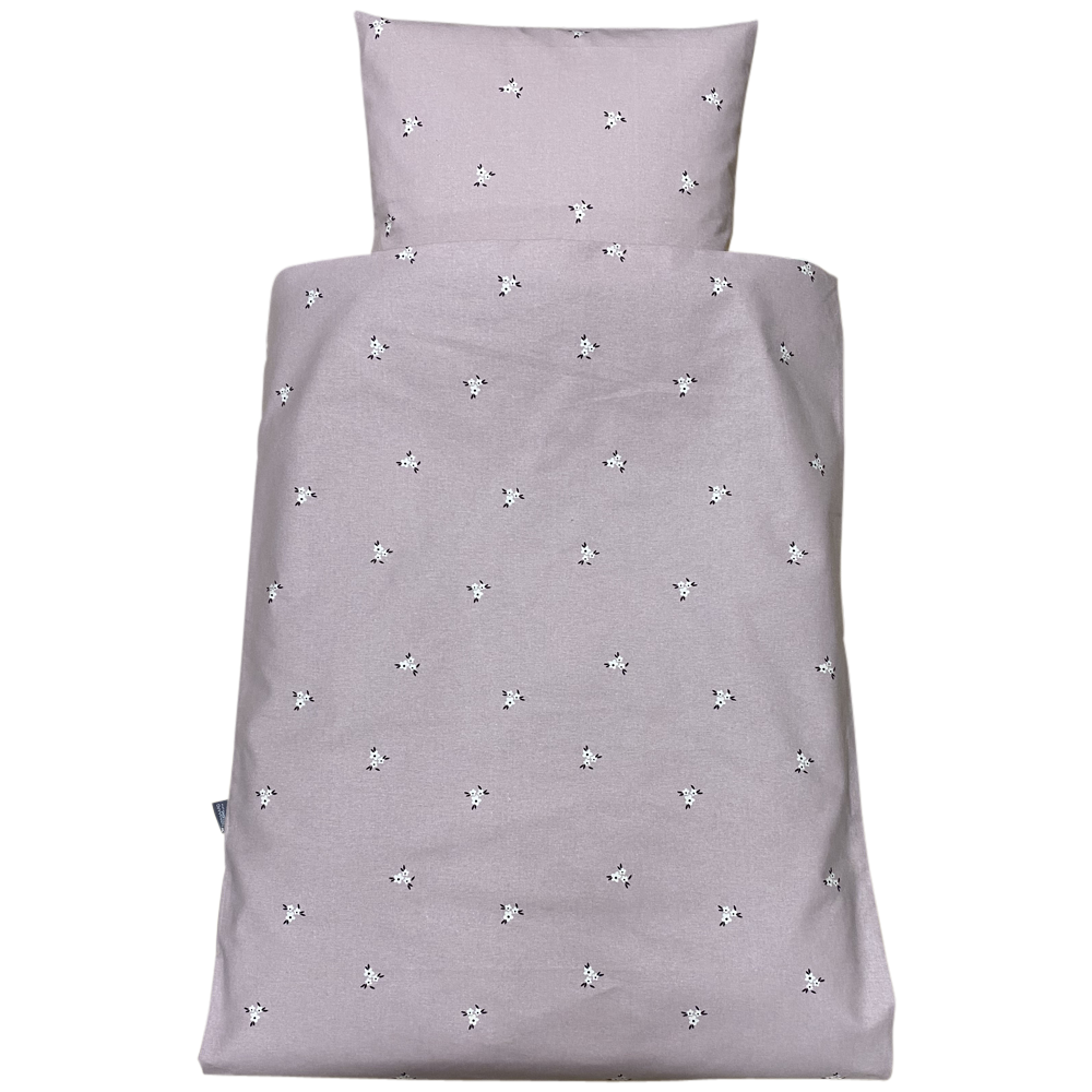 Nørgaard Madsens - Sengetøj Baby FLONEL - Mauve blomster