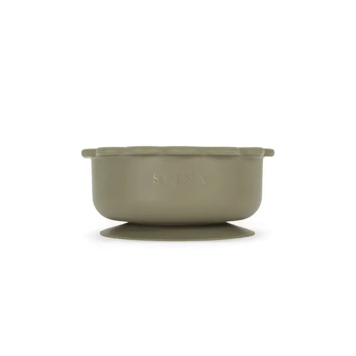 Soina- Eden Silicone Bowl with Suction Cup - Sage