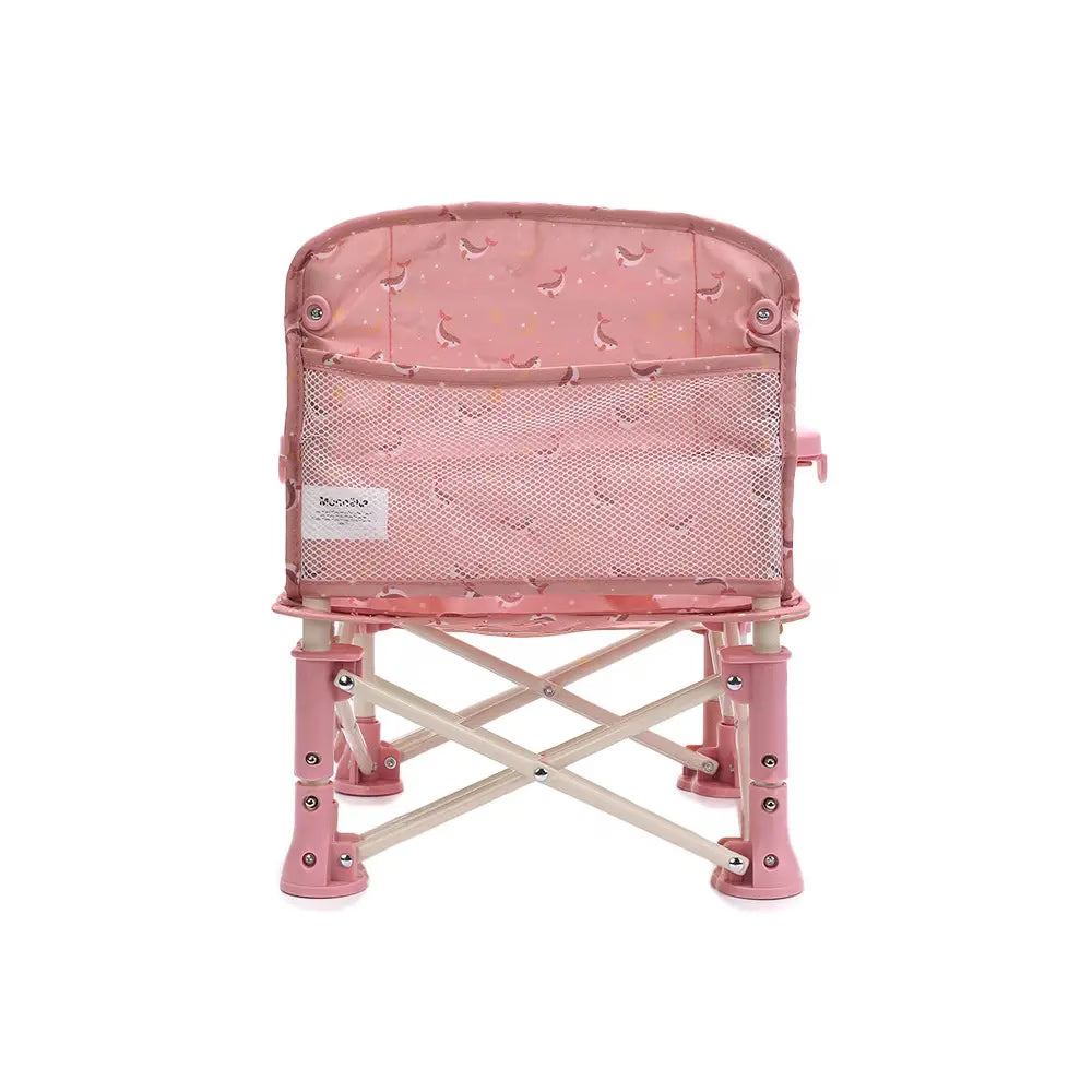 Tutete - Foldable Children's Chair - Whales Pink