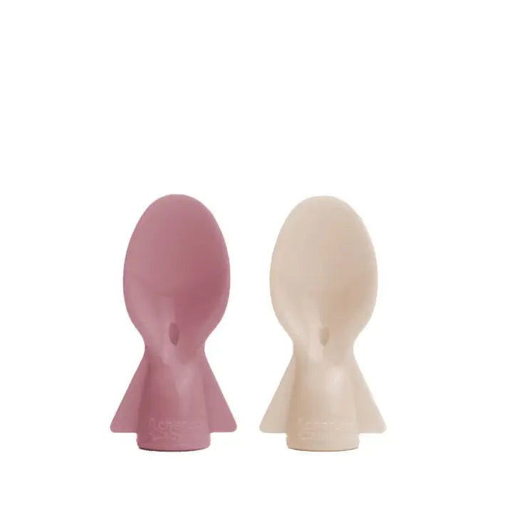 Cherub - Universal Food Pouch Spoon 2 pcs - Rose/Sand