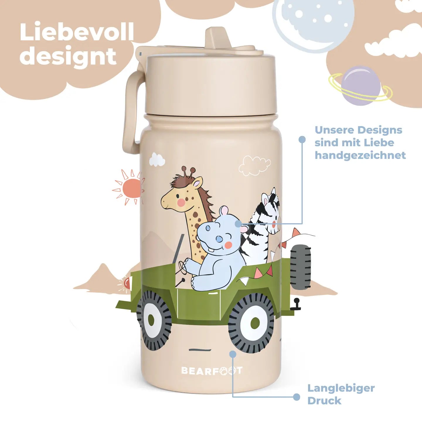 BEARFOOT - Termo drikkeflaske - Safari
