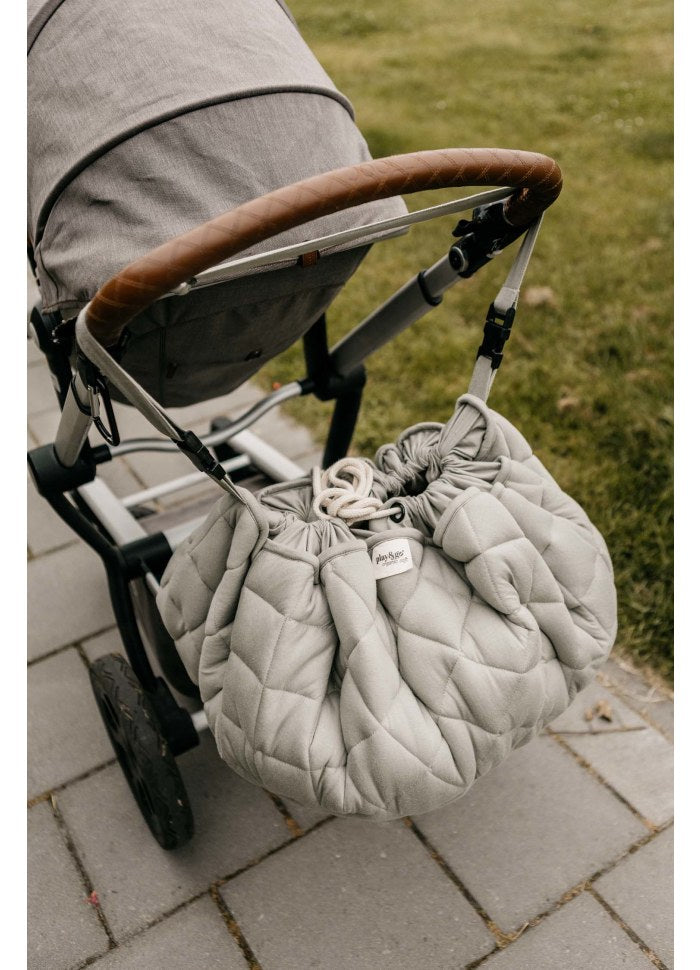 PLAY & GO - Organisk Legetæppe, transportabelt - Mustard Chai Tea